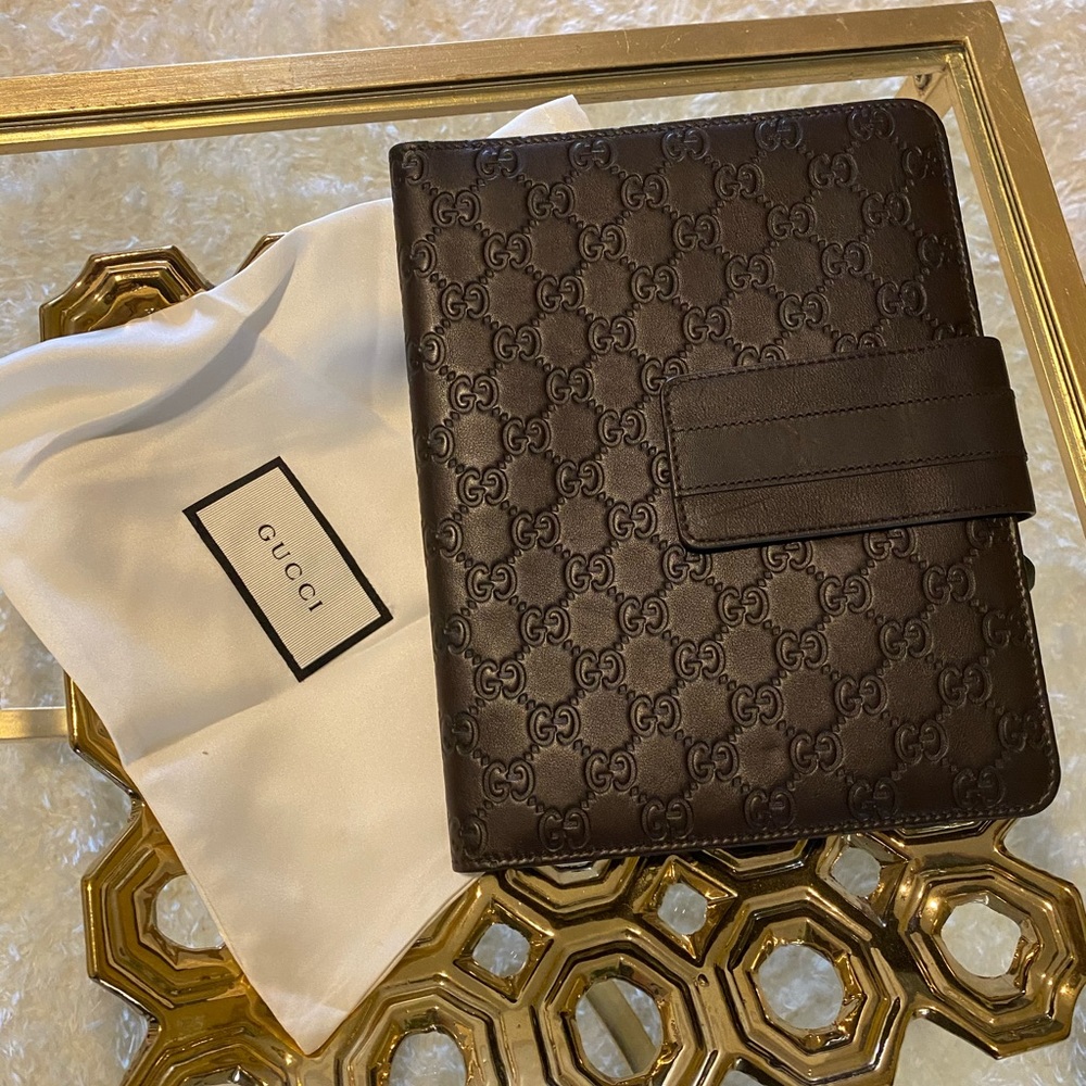 Gucci IPad Leather Case Brown - Picture 2 of 7